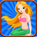 A Beautiful Little Mermaid Princess In The Enchanted Castle Fish Image