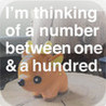 I'm thinking of a number. Image