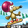 Rat On A Snowboard Image