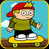 Downhill Street Skating Image
