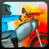 A Clash of Angry Harlem Bikers - Oldschool Bike Race Shooting Game Image