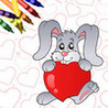 Valentines Coloring Book Image