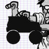 A Doodle Drives A Monster Truck HD Image