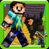 Pixelman Block World in minecraft style Image