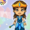 Princess Dress Up Coloring Book Image