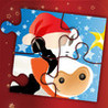 Xmas Puzzles: Christmas Farm Animal Jigsaws Image