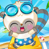 Racoon Diving Image