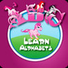 Learn Alphabets - Playing with Pink Unicorn Image