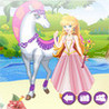white horse princess dress up Image