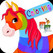 Rainbow Hores Coloring Image