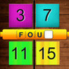 4 Numbers - 1 Word Math Crossword Grade Game Image