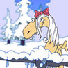 Christmas Singing Horses Image