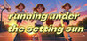 running under the setting sun Image