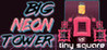 Big NEON Tower VS Tiny Square Image
