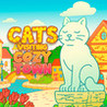 Cats Visiting Cozy Town Image