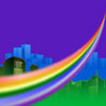 Rainbow Parkour Image