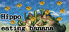 Hippo eating banana Image