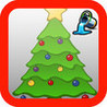 3D Christmas Coloring Book Image
