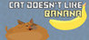 Cat doesn't like banana Image