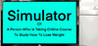Simulator Of A Person Who Is Taking Online Course To Study How To Lose Weight Image