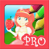 Princess Coloring Book: Little Strawberry Shortcake Girl Game PRO Image