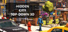 Hidden City Top-Down 3D Image