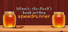 Winnie-the-Pooh's book writing speedrunner