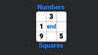 Numbers and Squares Image