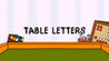 Table Letters Image