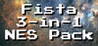 Fista 3-in-1 NES Pack: Carpet Shark, Plummet Challenge Game, & The Arm Wrestling Classic