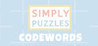 Simply Puzzles: Codewords