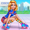 Roller Skating Girls Image