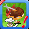 Cut The Donuts yummy : Slice rope to bake bakery cooking Chef Image