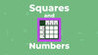 Squares and Numbers Image