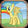 Pony Jump Game: Cute Little Ponies jump through the magic forest Image