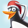 Crazy Penguin Christmas Image