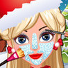 Miss Santa Eye & Nose & Face & Mouth Makeover & Dress up for Christmas Day Image