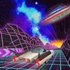 Brain in Retro Space Image