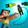 A Pixel Block Mine Fishing Game GRAND - 8-Bit Zombie Fish Slice Survival Image