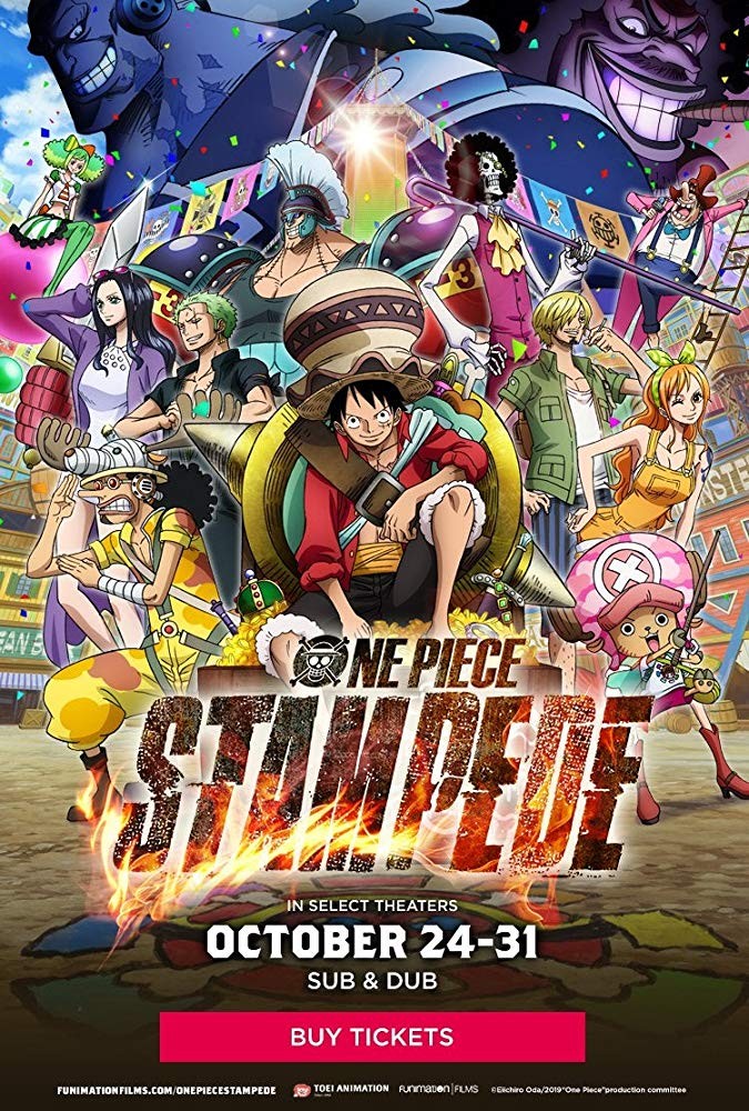 Puramente T Rumore One Piece Stampede Dvd Cover Prato Assassino Mortale